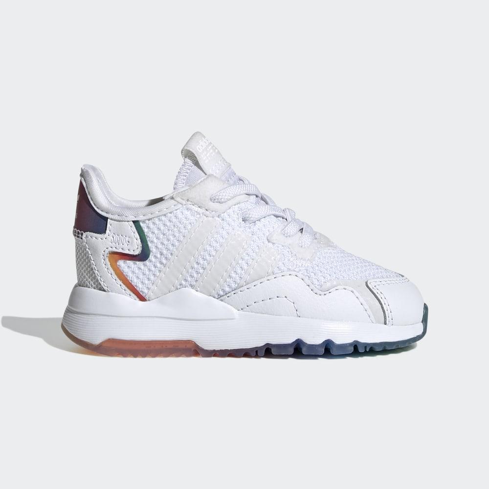 Originals Adidas Nite Jogger Barbati Romania - Albi/Negrii FV4548